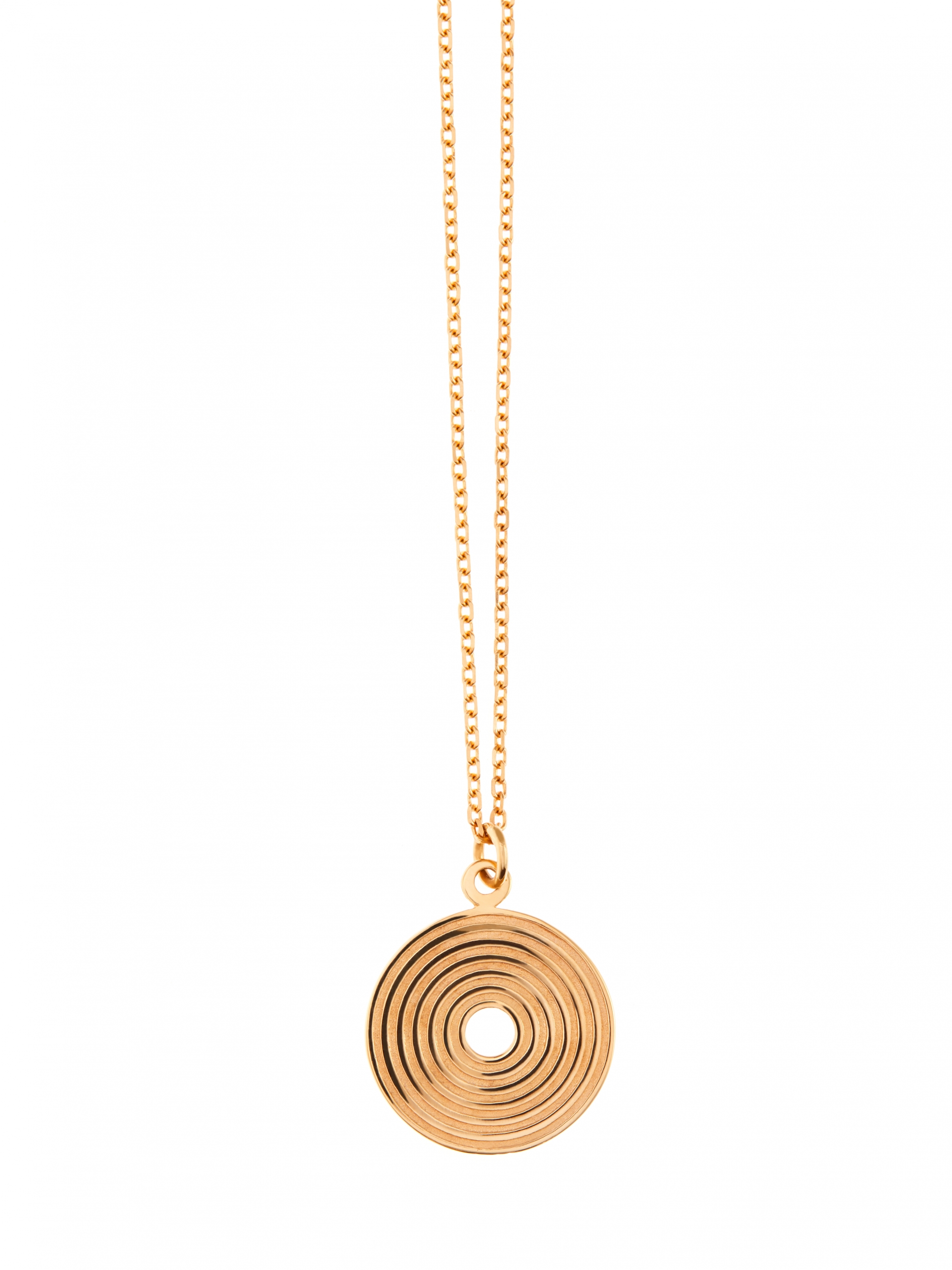 Łańcuszek z medalionem naszyjnik re3 gold złoto minimalistyczna biżuteria moie
