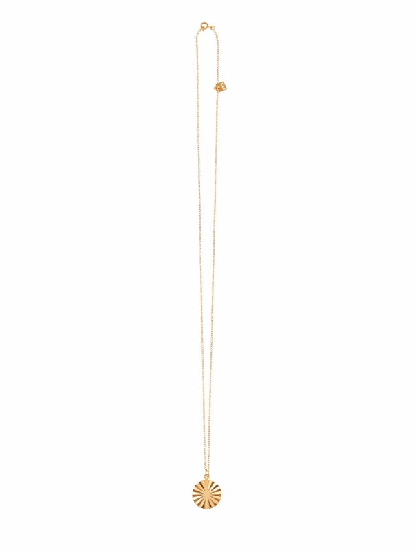 Łańcuszek z geometryczną zawieszką naszyjnik re4 gold złoto minimalistyczna biżuteria moie