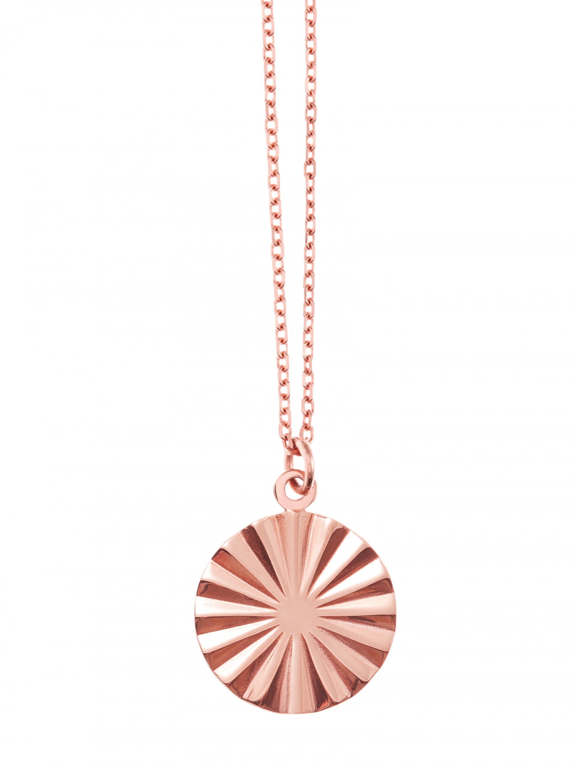 Naszyjnik z geometryczną zawieszką re4 rose gold różowe złoto minimalistyczna biżuteria moie
